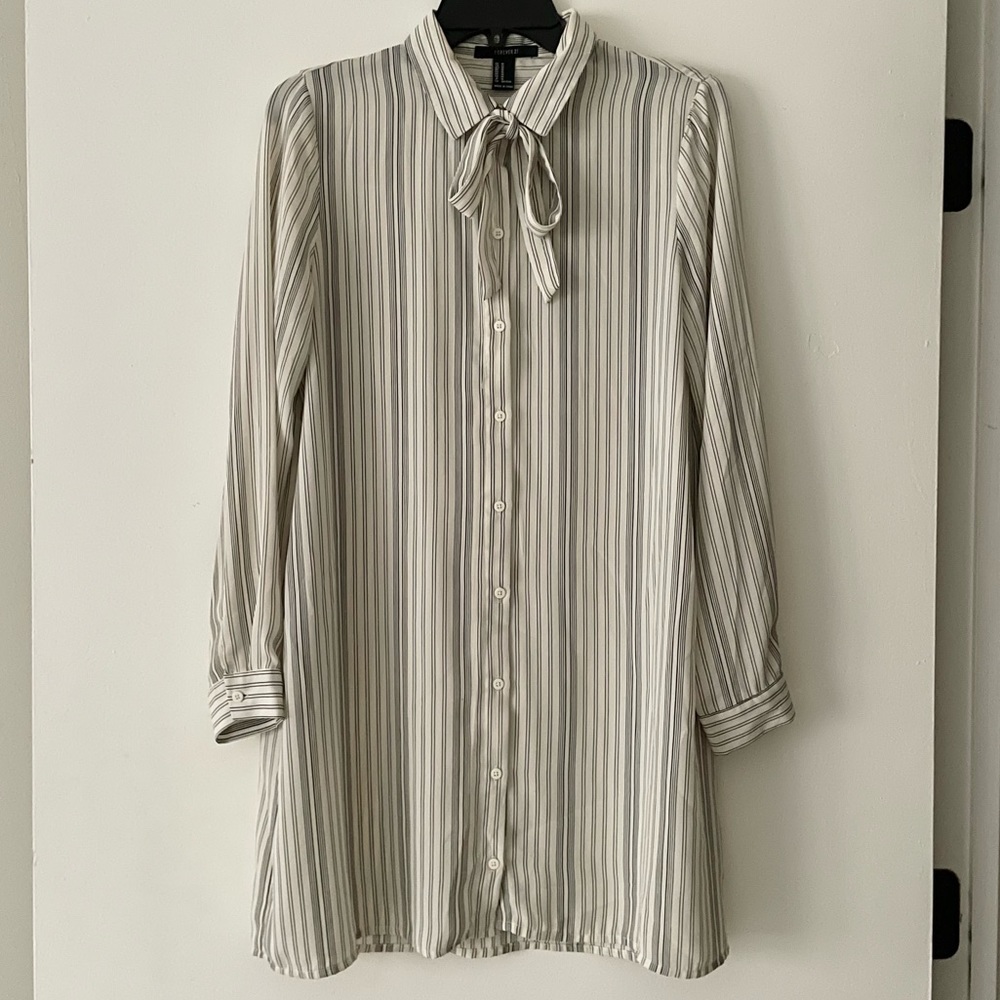 Pin Striped Tunic Top